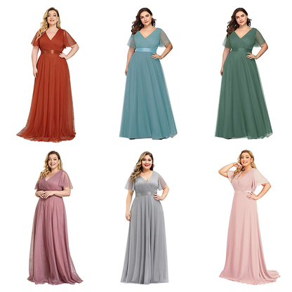Funki Findz | Dresses | Women's Plus Size Long Evening Dress