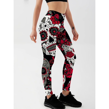 Funki Findz | Pants | Women's Yoga Pants Skull Print Leggings