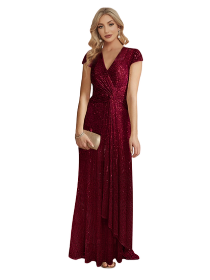 Funki Findz | Dresses | Women's Elegant Long Sequin Dress