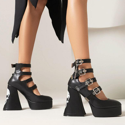 Funki Findz | Shoes | Women's Gothic Punk Mary Jane Platforms