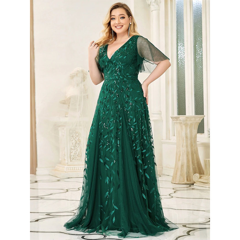 Funki Findz | Dresses | Women's Long Sequin Lace Formal Dress