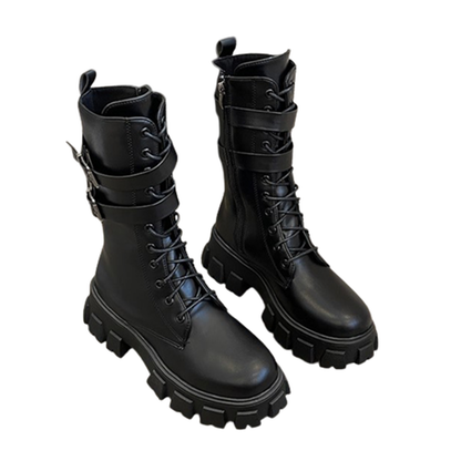Funki Findz | Boots | Women's Chunky Motorcycle Punk Boots