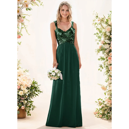 Funki Findz | Dresses | Women's Sequin Prom Bridesmaid Dress
