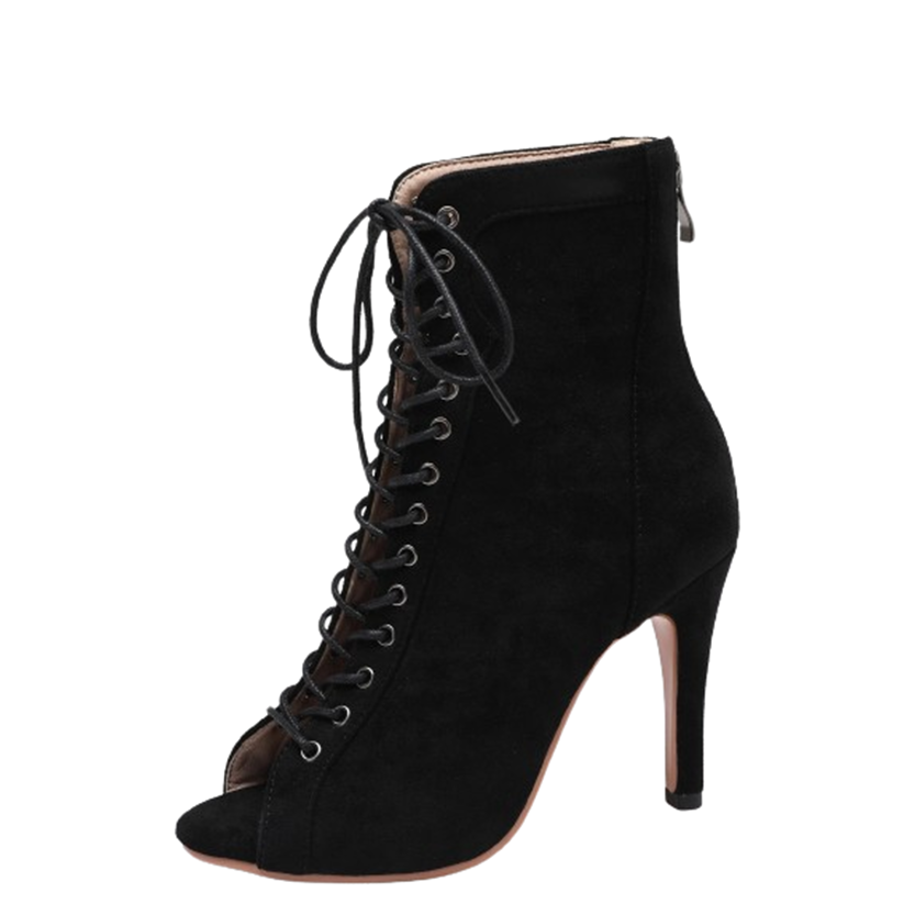 Funki Findz | Boots | Women's Lace-up Suede Sole Dance Shoes