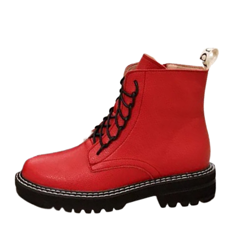 Funki Findz | Boots | Women's Real Leather Lace Up Ankle Boots