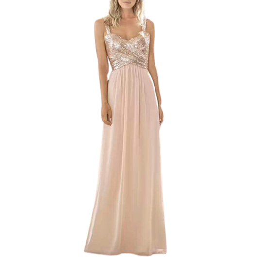 Funki Findz | Dresses | Women's Sequin Prom Bridesmaid Dress