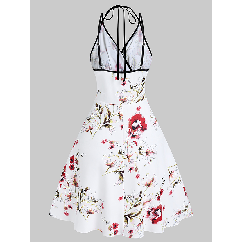 Funki Findz | Dresses | Women's Summer Floral A Line Sundress