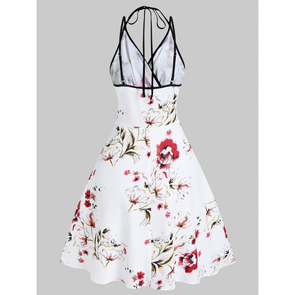 Funki Findz | Dresses | Women's Summer Floral A Line Sundress