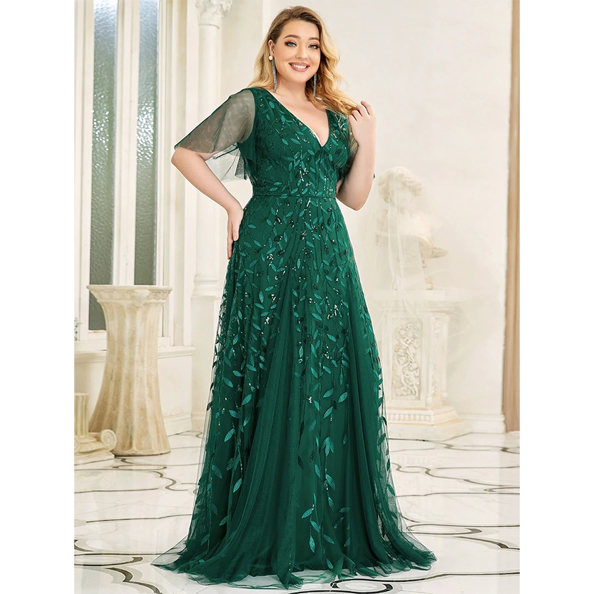 Funki Findz | Dresses | Women's Long Sequin Lace Formal Dress