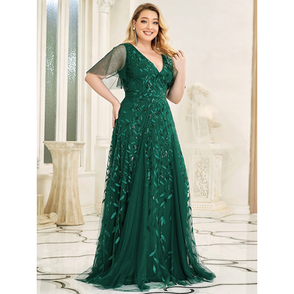 Funki Findz | Dresses | Women's Long Sequin Lace Formal Dress