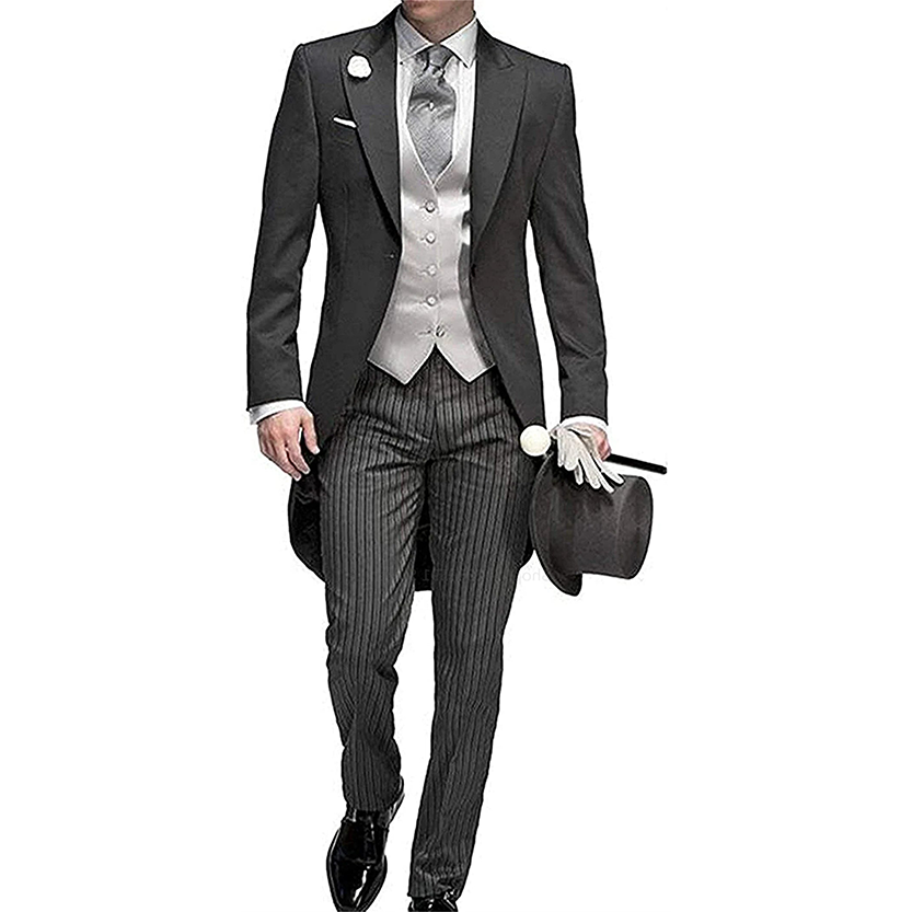 Funki Findz | Suits | Men's 3 Pcs Tailored Wedding Morning Suit