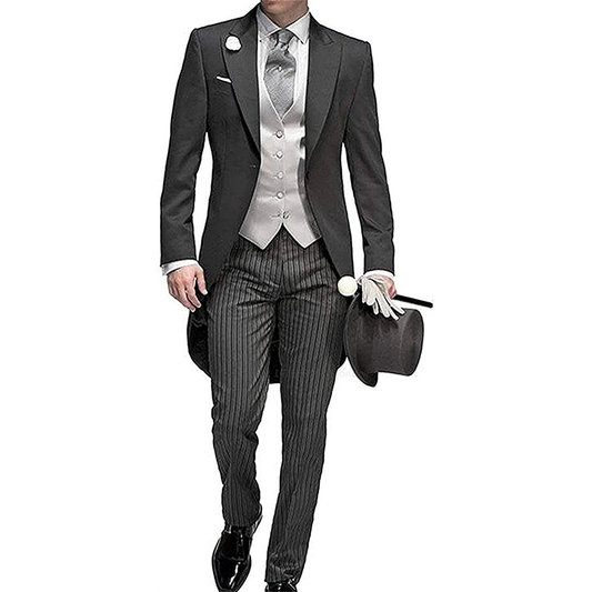 Funki Findz | Suits | Men's 3 Pcs Tailored Wedding Morning Suit