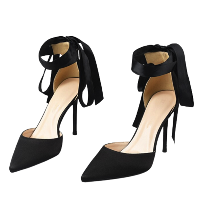 Funki Findz | Shoes | Women's Luxury Satin Bow Tie Stilettos
