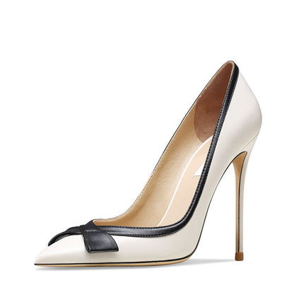 Funki Findz | Shoes | Women's Luxury Leather Bow Knot Stilettos