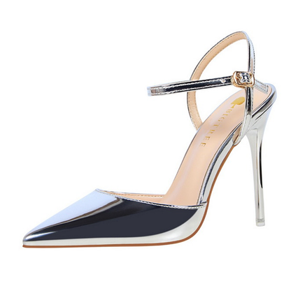 Funki Findz | Shoes | Women's Shiny Patent High Heel Slingback