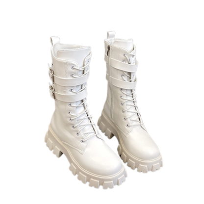 Funki Findz | Boots | Women's Chunky Motorcycle Punk Boots