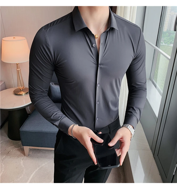 Funki Findz | Shirts | Men's Slim Fit British Style Dress Shirt 7XL