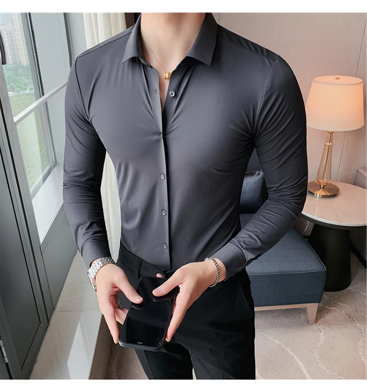 Funki Findz | Shirts | Men's Slim Fit British Style Dress Shirt 7XL