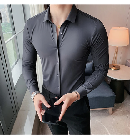 Funki Findz | Shirts | Men's Slim Fit British Style Dress Shirt 7XL