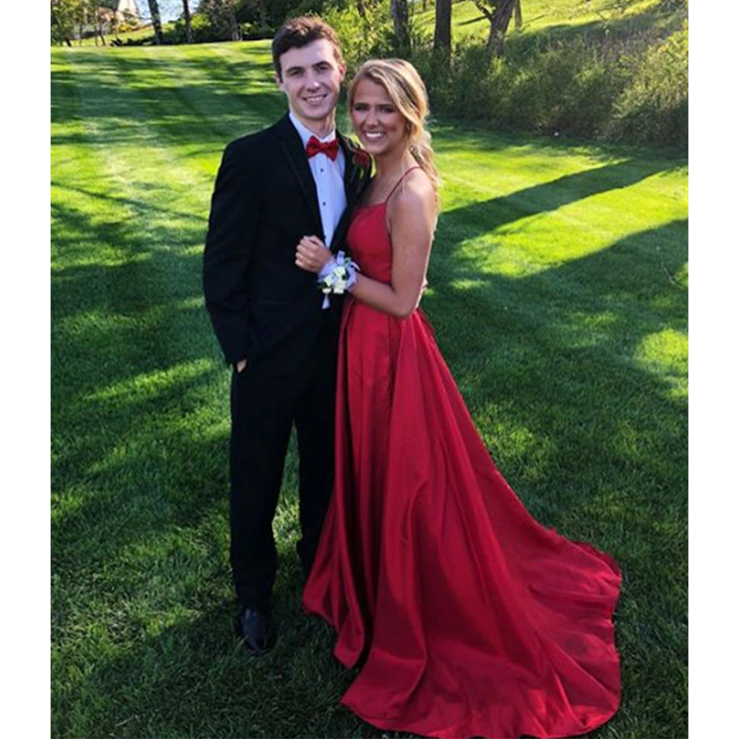Funki Findz | Dresses | Women's Elegant Long Satin Prom Dress
