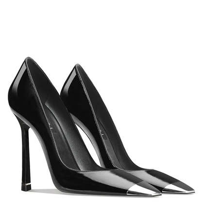 Funki Findz | Shoes | Women's Genuine Leather Metal Toe Heels