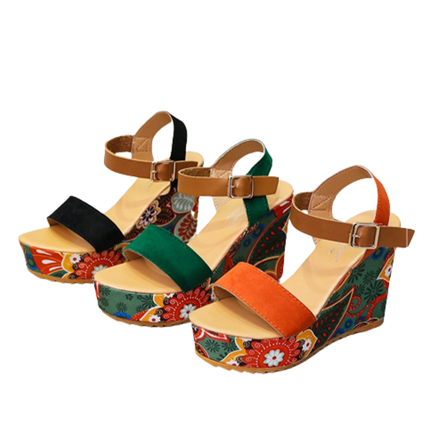 Funki Findz | Shoes | Women's Floral Platform Wedge Sandals