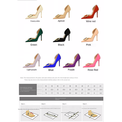 Funki Findz | Shoes | Women's Square Buckle Cut Out Pumps
