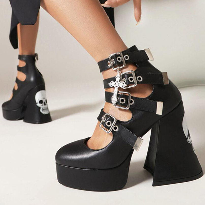 Funki Findz | Shoes | Women's Gothic Punk Mary Jane Platforms