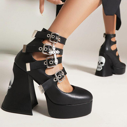Funki Findz | Shoes | Women's Gothic Punk Mary Jane Platforms