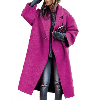 Funki Findz | Jackets | Women's Long Woolen Loose Overcoat