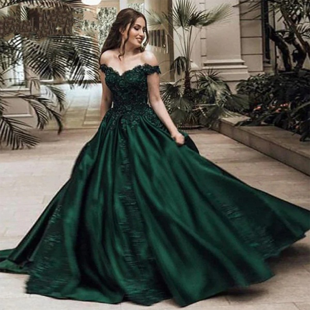 Funki Findz | Dresses | Women's Elegant Long Satin Ball Gown