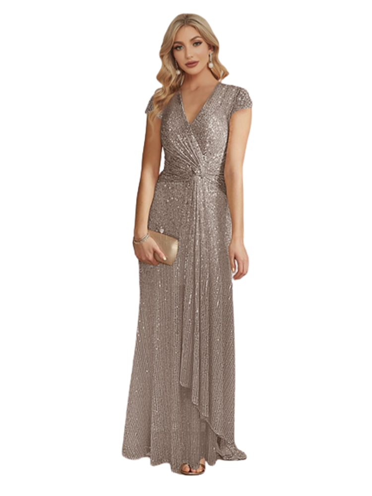 Funki Findz | Dresses | Women's Elegant Long Sequin Dress