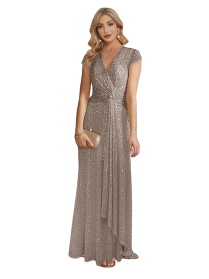 Funki Findz | Dresses | Women's Elegant Long Sequin Dress