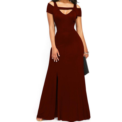 Funki Findz | Dresses | Women's Off Shoulder Long Slim Dress