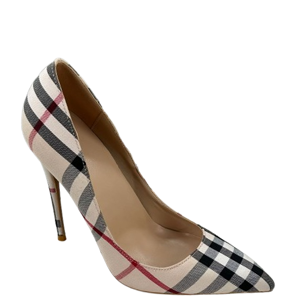 Funki Findz | Shoes | Women's Elegant Neutral Plaid Stilettos