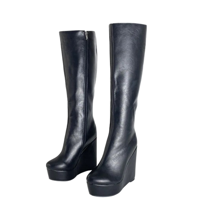 Funki Findz | Boots | Women's Super High Wedge Heeled Boots