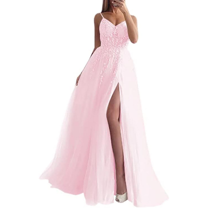 Funki Findz | Dresses | Women's Strappy Full Length Ball Dress