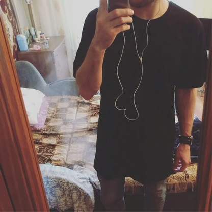Funki Findz | Shirts | Men's Gothic Short Sleeved Long T-Shirt