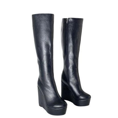 Funki Findz | Boots | Women's Super High Wedge Heeled Boots