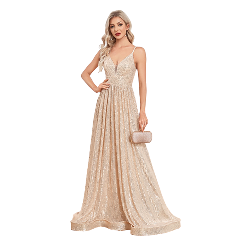 Funki Findz | Dresses | Women's Luxury Strappy Evening Dress