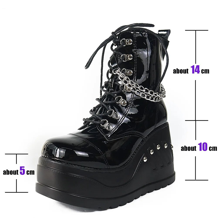 Funki Findz | Boots | Women's Gothic Punk Platform Ankle Boots