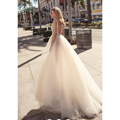 Funki Findz | Dresses | Women's Long Chiffon Tulle Prom Dress