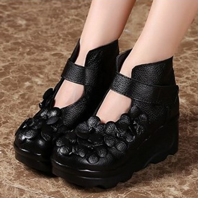 Funki Findz | Boots | Women's Gothic Designer Floral Ankle Boot