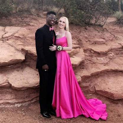 Funki Findz | Dresses | Women's Elegant Long Satin Prom Dress