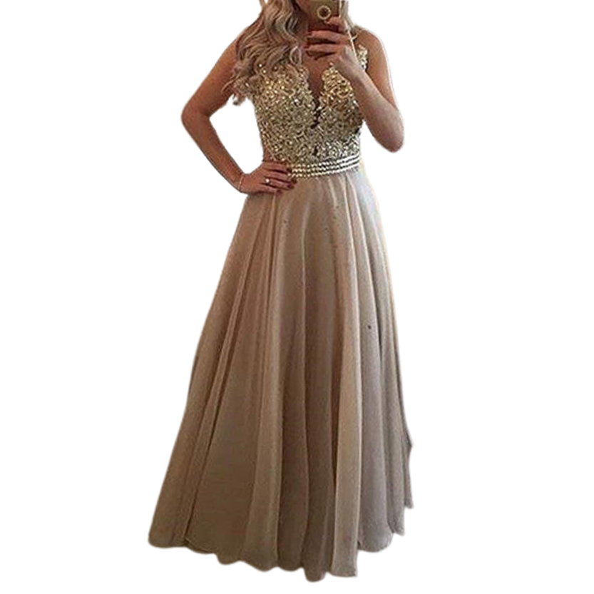 Funki Findz | Dresses | Women's Chiffon Lace Beaded Dress