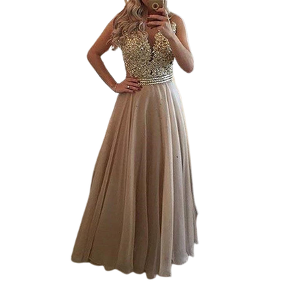 Funki Findz | Dresses | Women's Chiffon Lace Beaded Dress