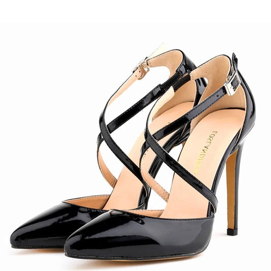 Funki Findz | Shoes | Women's Cross Strap Pointy Toe Sandals