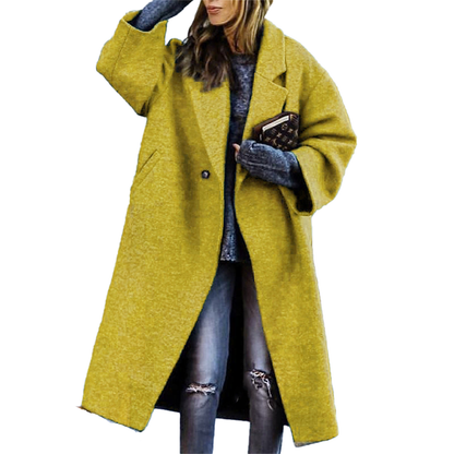 Funki Findz | Jackets | Women's Long Woolen Loose Overcoat