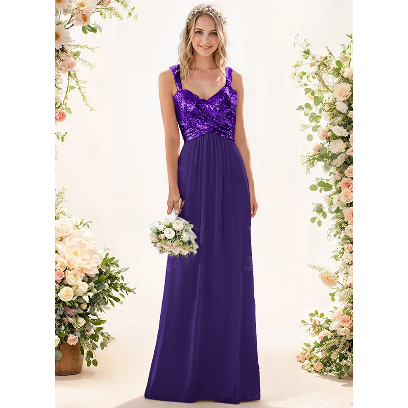 Funki Findz | Dresses | Women's Sequin Prom Bridesmaid Dress
