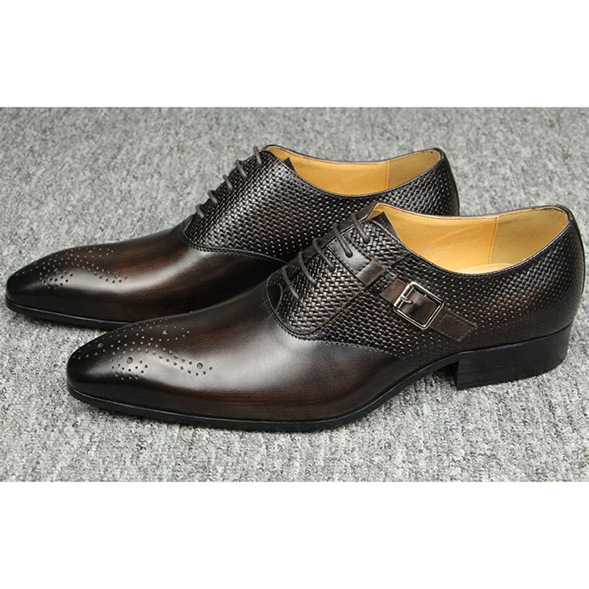 Funki Findz | Shoes | Men's Luxury Leather Brogue Dress Shoe